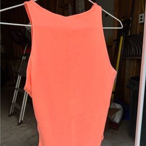 ReoRia Orange Sleeveless Bodysuit